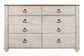 Willowton Six Drawer Dresser