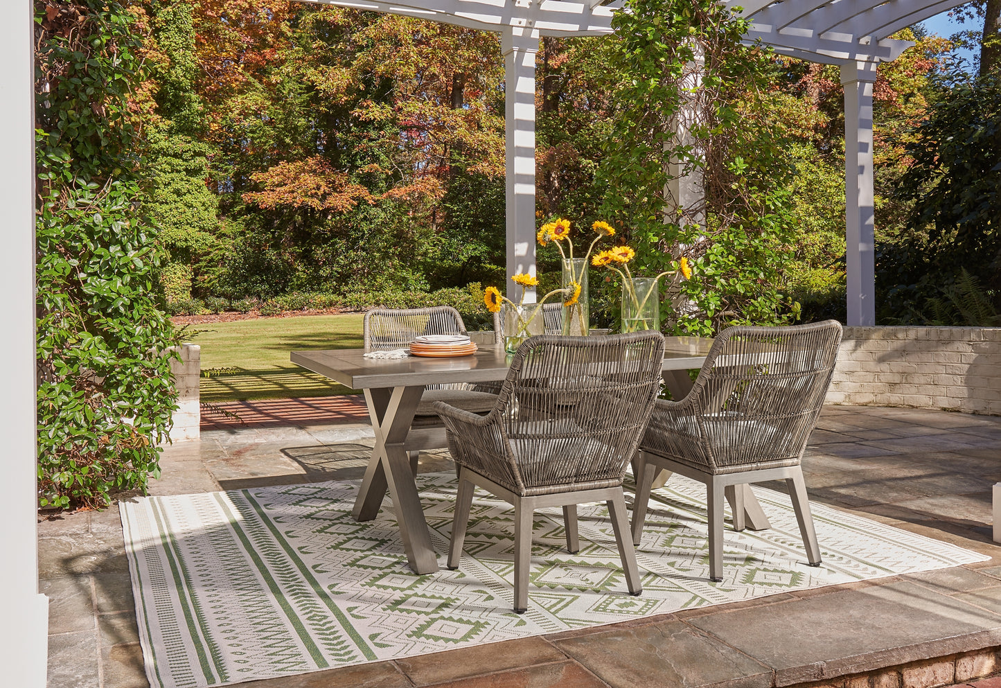 Beach Front Outdoor Dining Table and 4 Chairs