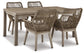 Beach Front Outdoor Dining Table and 4 Chairs