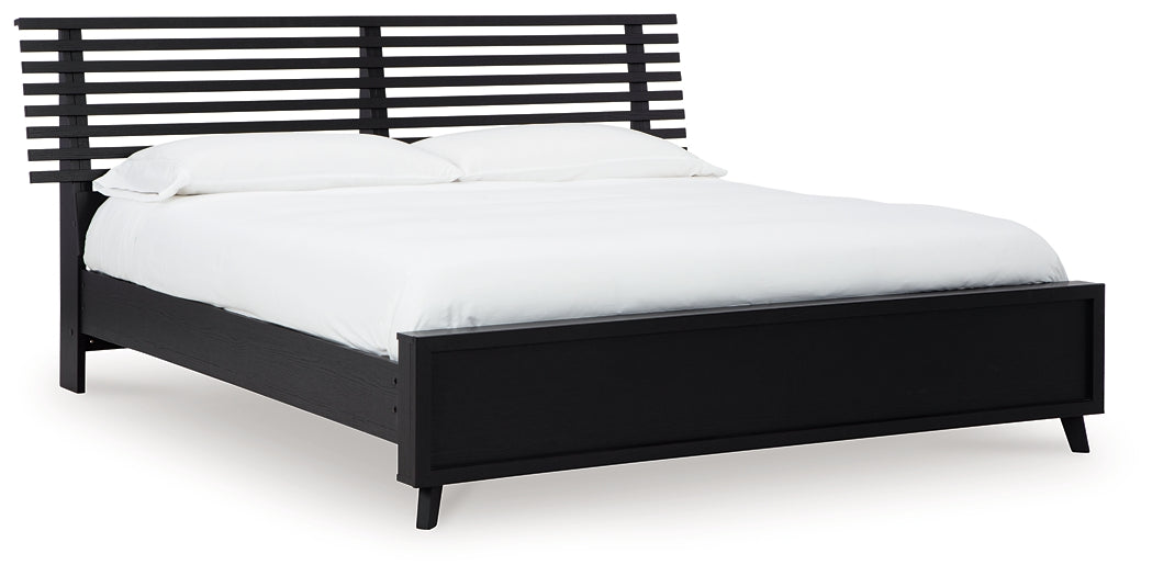 Danziar  Slat Panel Bed