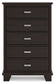 Covetown California King Panel Bed with Mirrored Dresser, Chest and 2 Nightstands