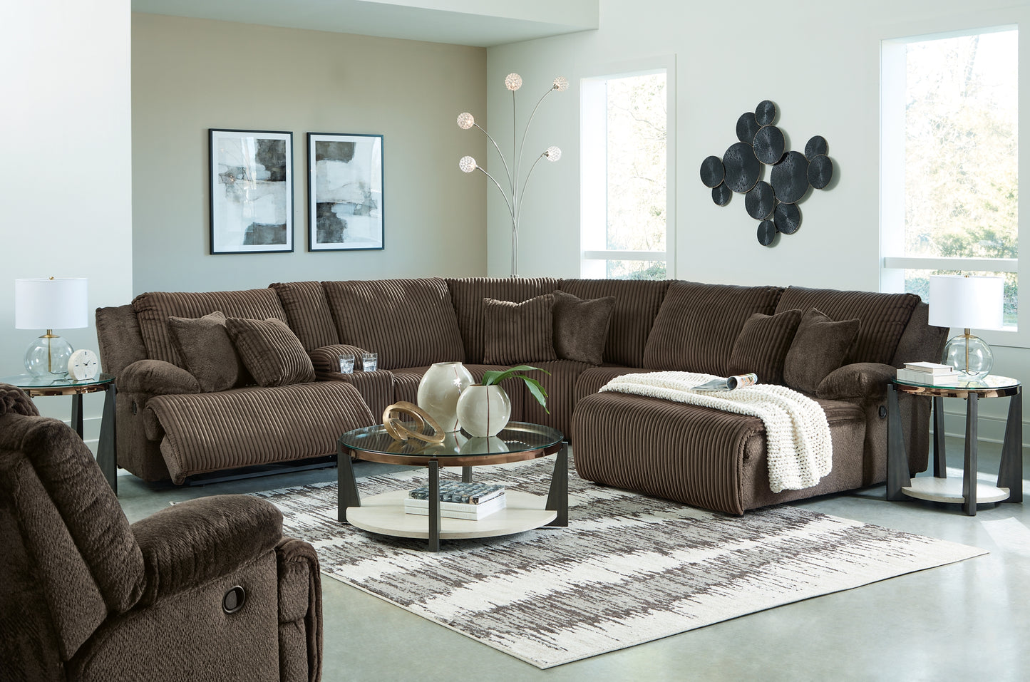 Top Tier 6-Piece Sectional with Recliner