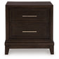 Neymorton California King Upholstered Panel Bed with Mirrored Dresser, Chest and Nightstand