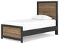 Vertani Twin Panel Bed with Nightstand