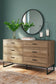 Deanlow Queen Panel Headboard with Dresser, Chest and Nightstand