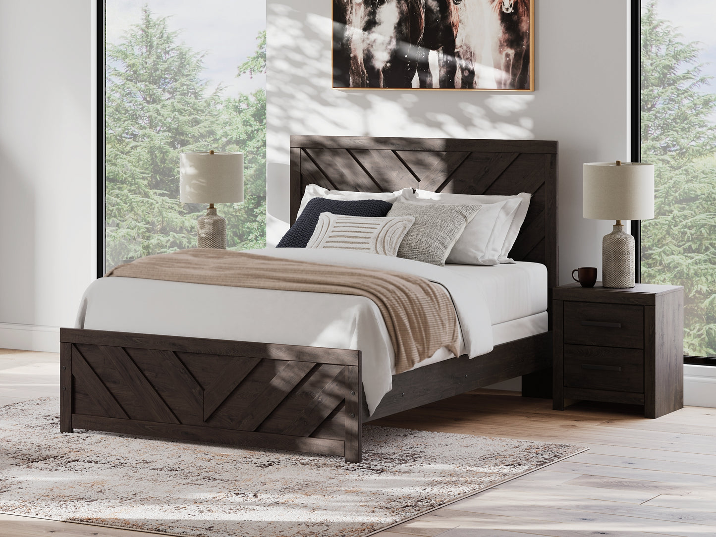 Prendonea  Panel Bed