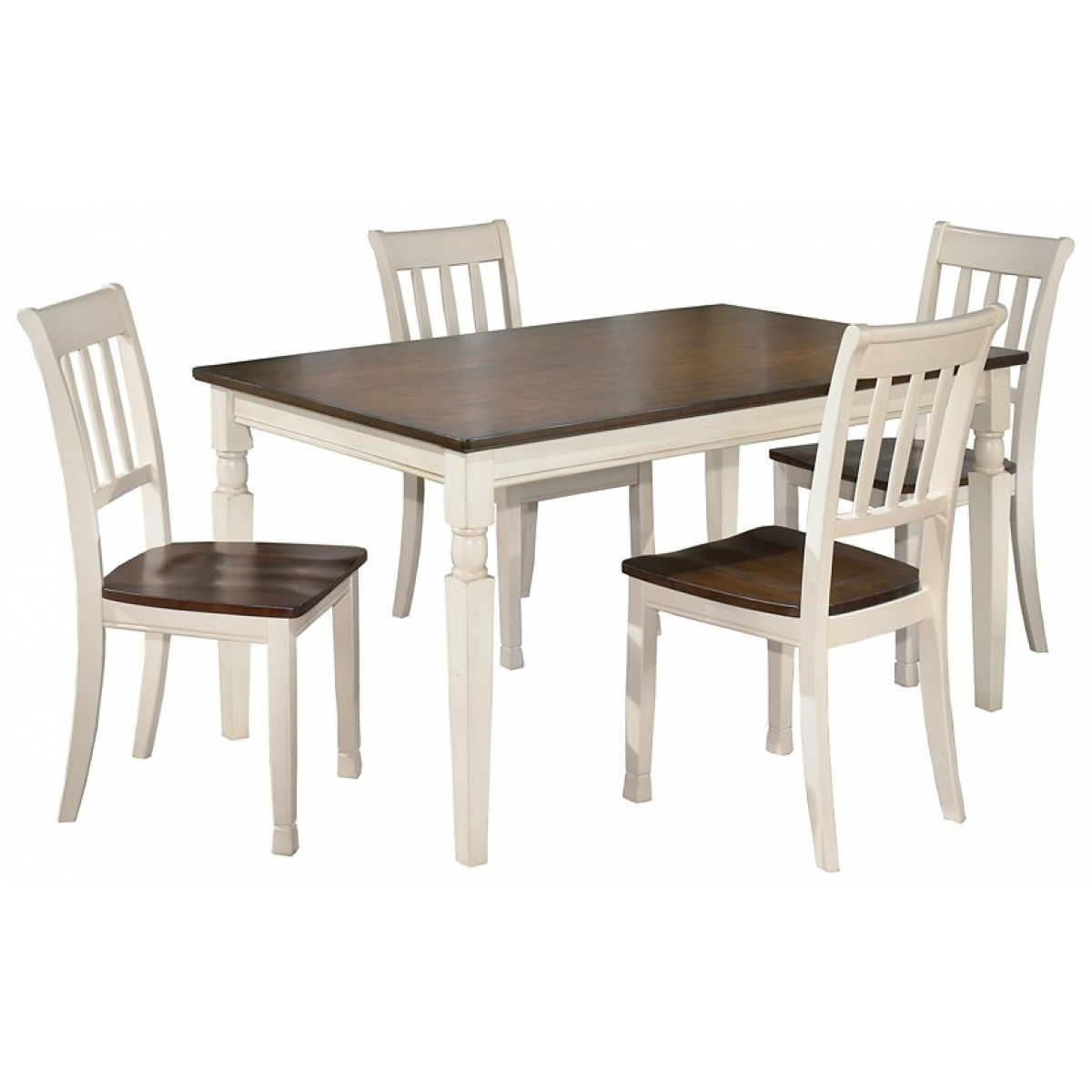 whitesburg - 5pc rectangular dining room set (table + 4 chairs) d583-25