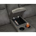 Austere Reclining Loveseat with Console