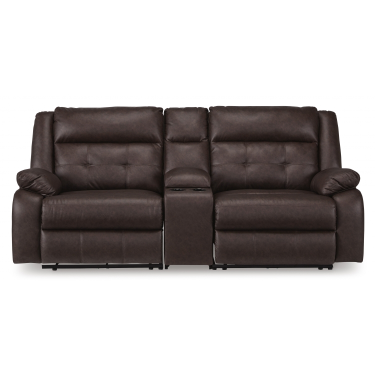 Punch Up Loveseat with Storage Console