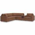 Modmax 6pc Sectional with Console Audio System