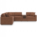 Modmax 6pc Sectional with Console Audio System