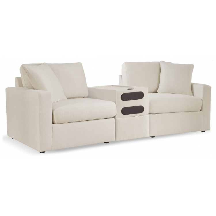 Modmax Loveseat with Console Audio System