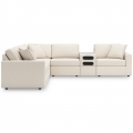 Modmax 6pc Sectional with Console Audio System