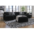 Midnight-Madness 3pc Sectional with Dual Chaise