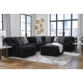 Midnight-Madness 4pc Sectional with Chaise