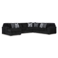 Midnight-Madness 4pc Sectional with Chaise