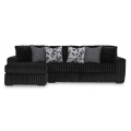 Midnight-Madness 2pc Sectional with Chaise