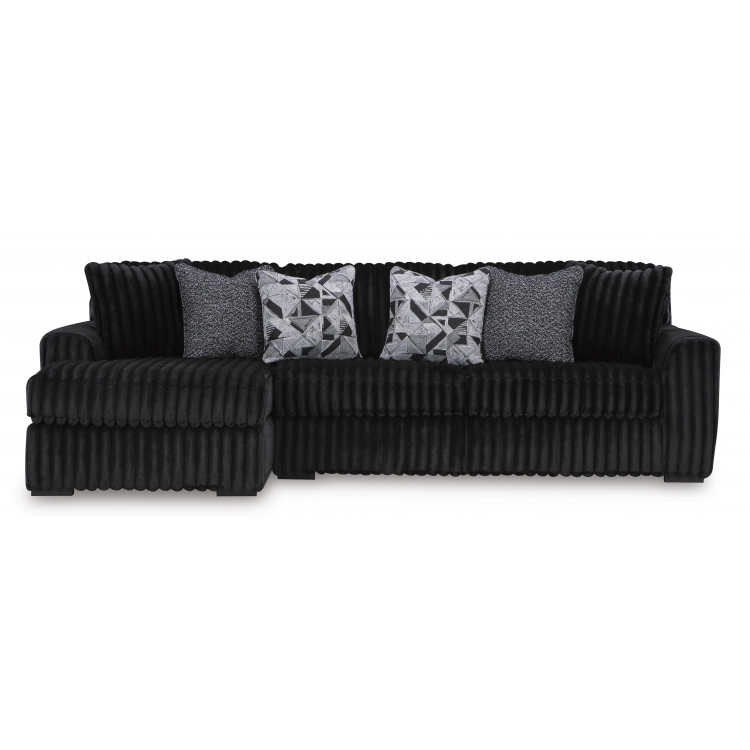 Midnight-Madness 2pc Sectional with Chaise