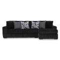 Midnight-Madness 2pc Sectional with Chaise