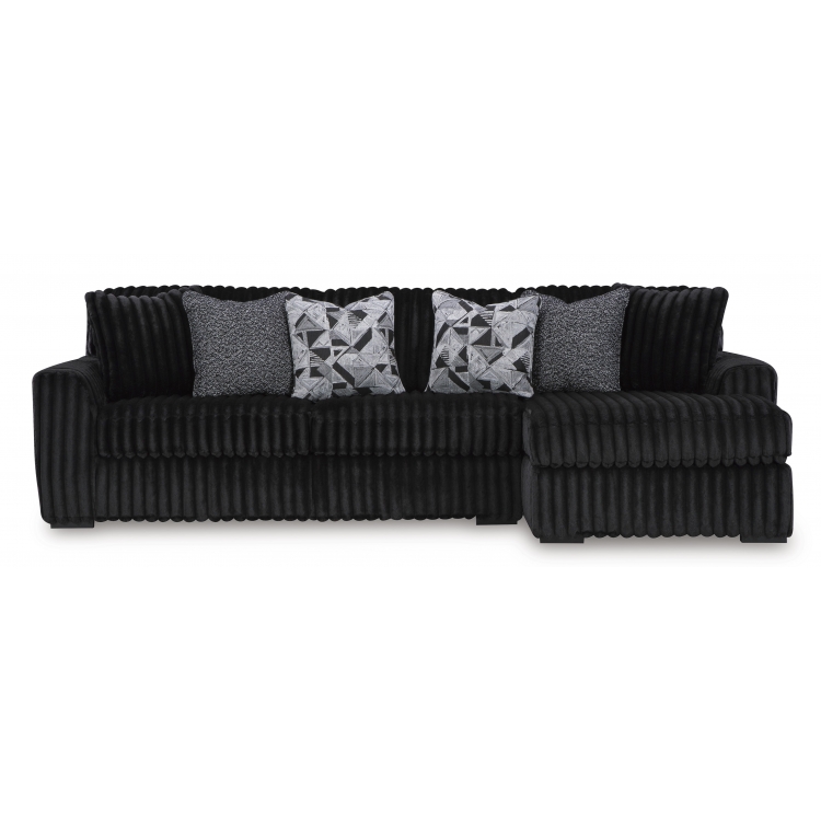 Midnight-Madness 2pc Sectional with Chaise