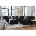 Midnight-Madness 4pc Sectional with Chaise