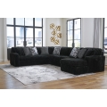 Midnight-Madness 4pc Sectional with Chaise