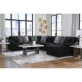 Midnight-Madness 4pc Sectional with Chaise